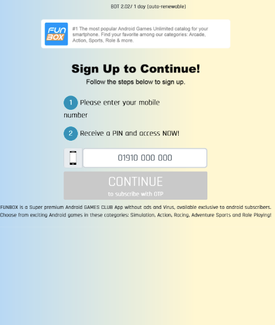 BD Funboxblue PIN Banglalink
